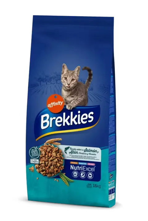 Hrana Uscata pentru Pisici Brekkies NutriExcel Cat Somon si Ton 15kg