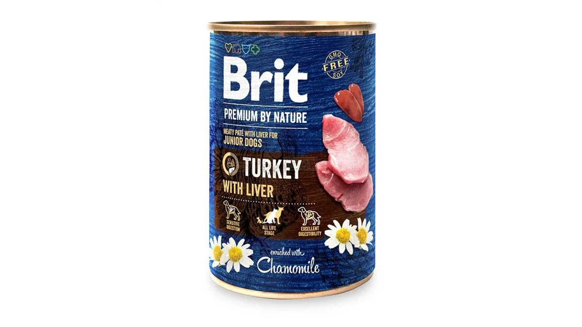 Brit Premium By Nature Turkey With Liver 6x400g Conserva