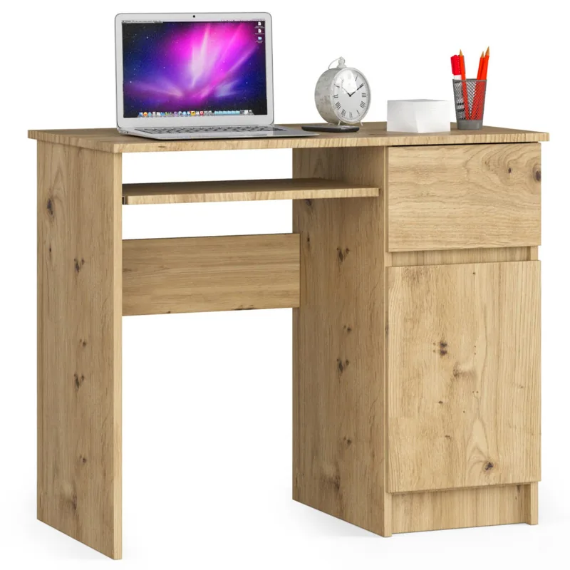 Brius Birou PIKSEL Dreapta 90x50x77cm Stejar Artisan