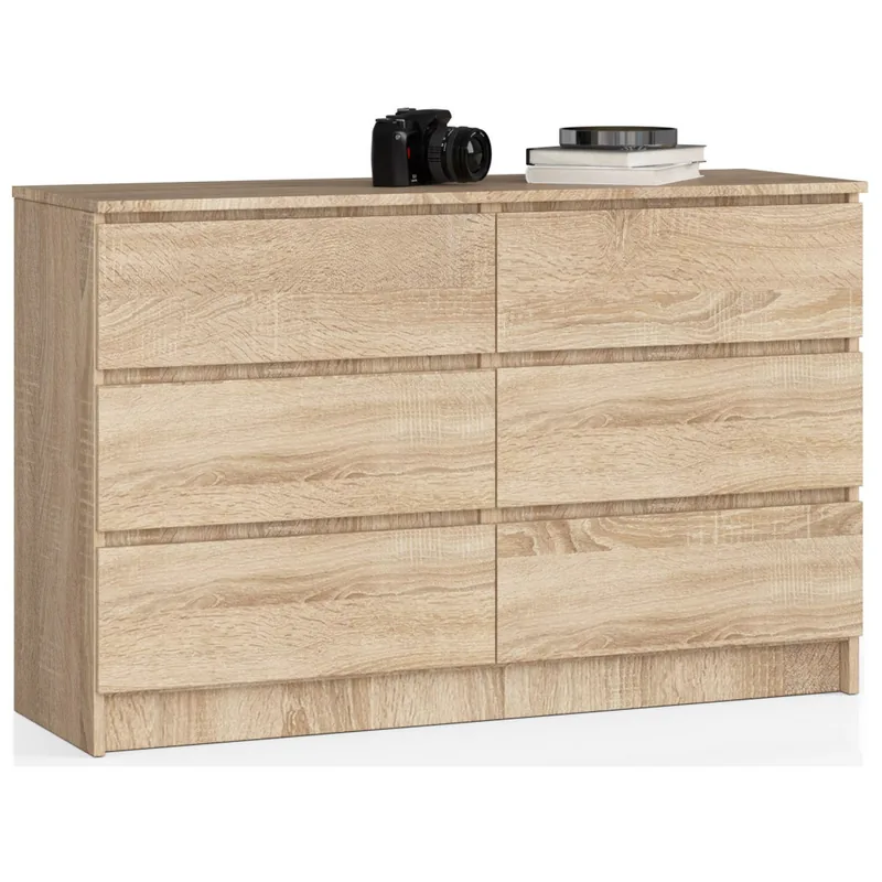 Brius K120 6 Sertare 120x40x77 cm Stejar Sonoma
