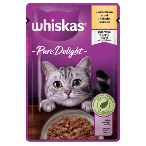 Hrana Umeda pentru Pisici Whiskas Pure Delight Pui 85g Plic