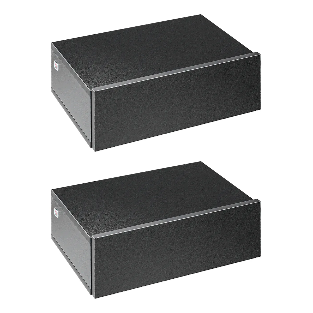 Set de 2 Noptiere Suspendate HOMCOM Negru