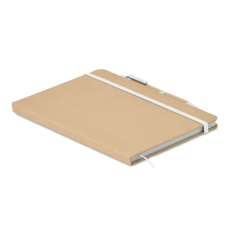 Caiet A5 Midocean Carton Reciclat Prindere Elastica si Pix