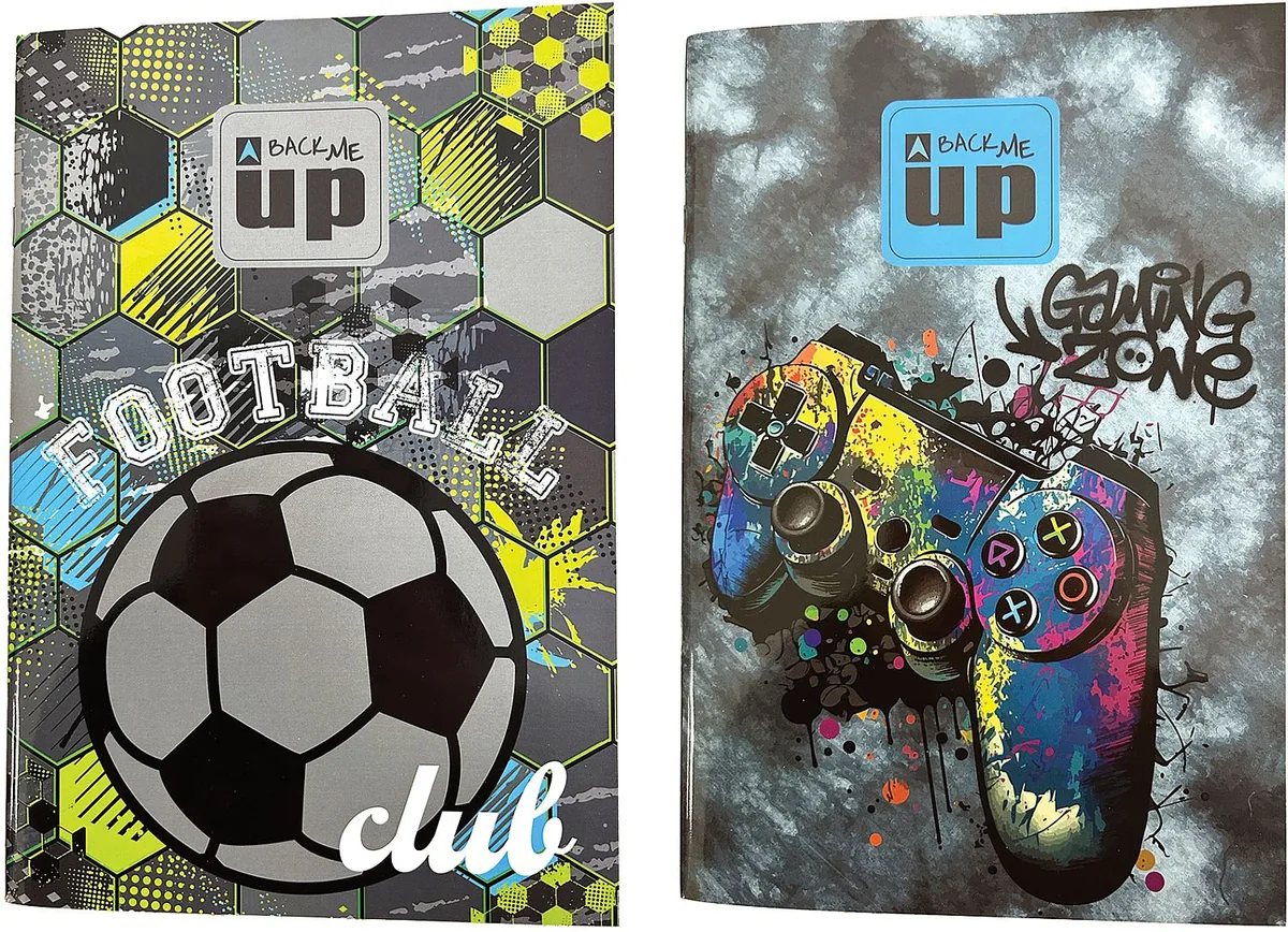 Caiet Back Me Up Football Club Game Zone B5 40 File Asortiment