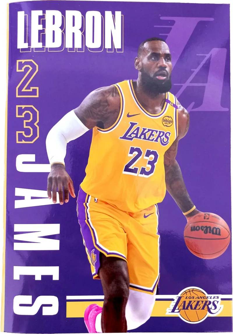 Caiet Back Me Up NBA LeBron James B5 40 File Coperta Moale