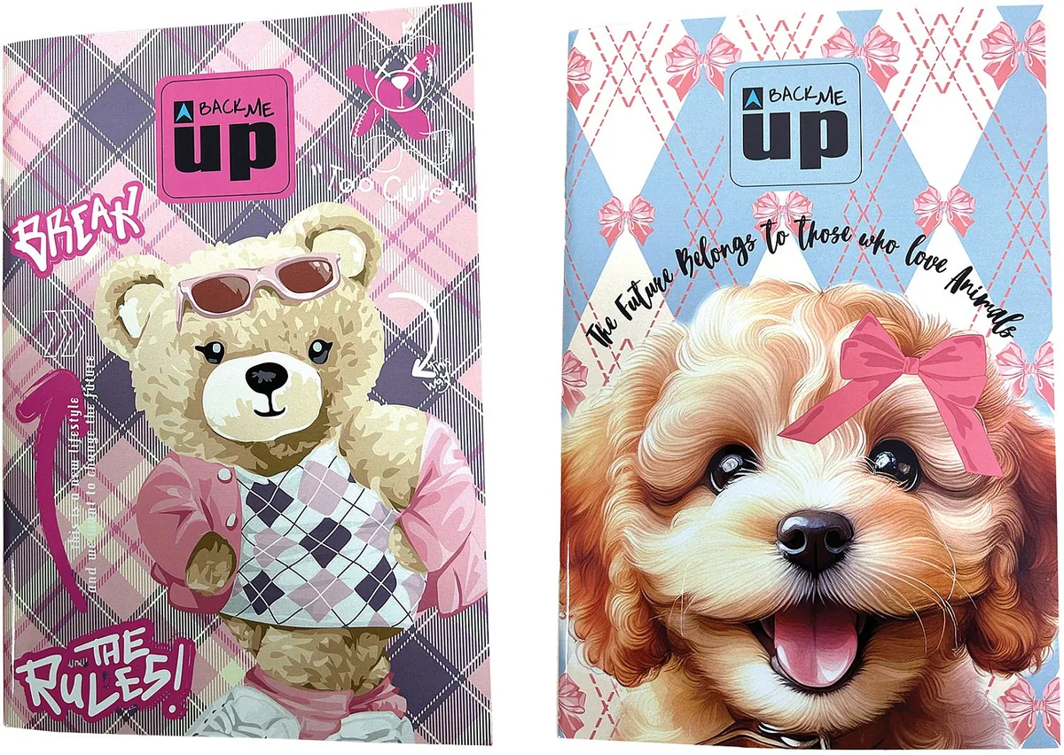 Caiet Back Me Up Scotch B5 40 Coli Liniat Sortiment