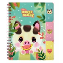 Caiet Bangoberry Piggy Porcusorul 200 Pagini cu Separatoare si Spira