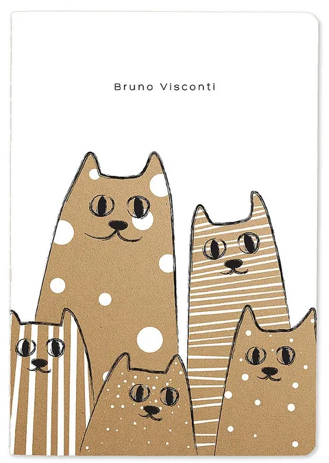 Caiet Bruno Visconti Kraft World A5 Foi Albe 40 Coli Sortiment