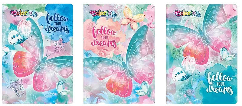 Caiet Colorino Dreams A5 60 Foi Linii Largi Asortiment