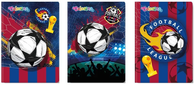 Caiet Colorino Football A5 32 Foi cu Linii Largi Asortiment