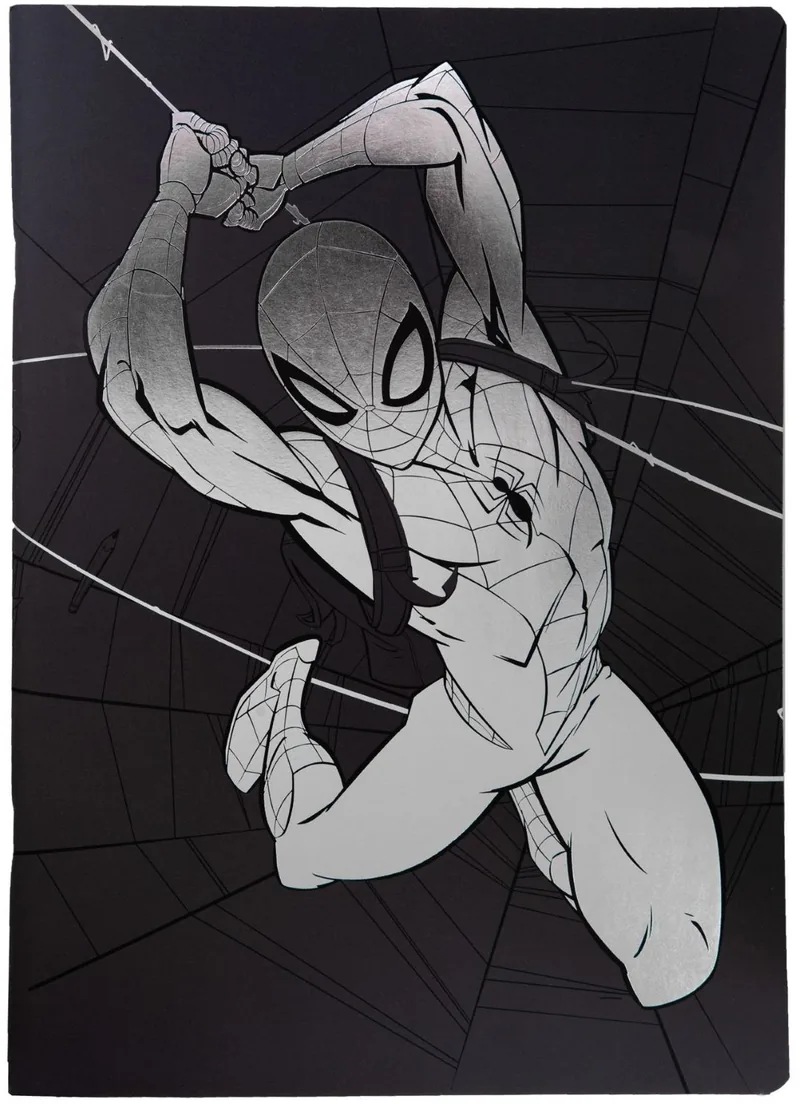 Caiet Cool Pack Black Disney 100 Spider-Man A4 Rânduri Largi 60 Foi