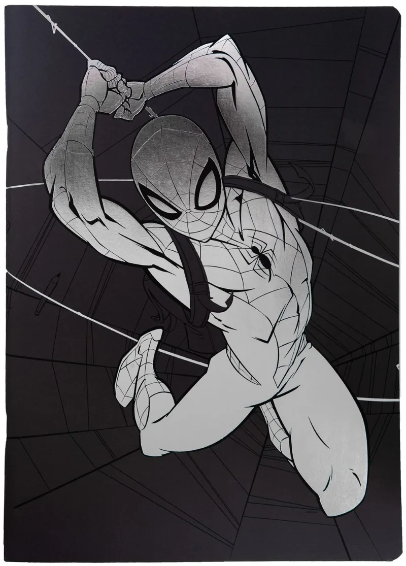 Caiet Cool Pack Black Disney 100 Spider-Man A5 Linii Largi 60 Coli