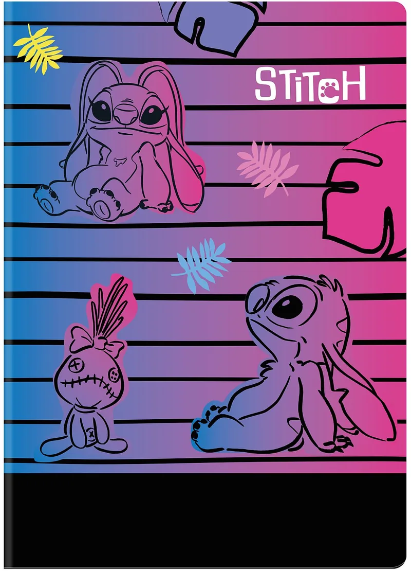 Caiet Cool Pack Disney Stitch A4 60 Foi Pătrate Mici Mov