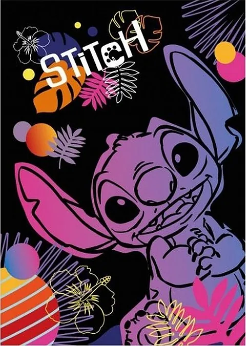 Caiet Cool Pack Disney Stitch Black A4 60 Foi Rânduri Largi TYAC0042738N