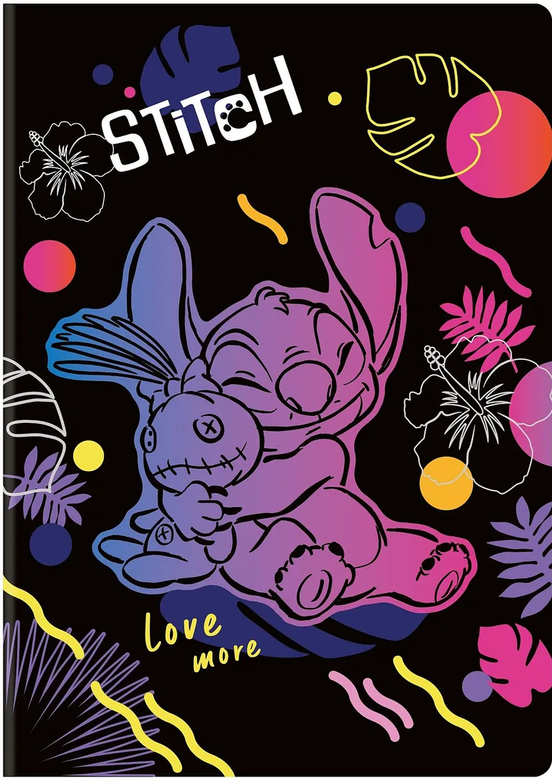 Caiet Cool Pack Disney Stitch Hug A4 60 Foi Pătrate Mici
