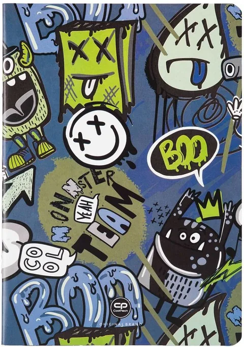 Caiet Cool Pack Monster Team A5 32 Coli Pătrățele Mici