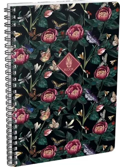 Caiet cu Spiră Lizzy Card Xrcise Look Peonies A4 Pătrate Mici