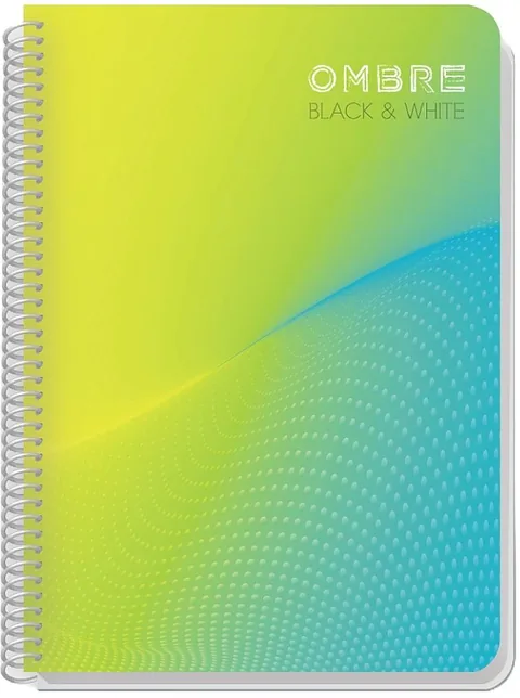 Caiet cu Spirala Black&White Ombre A5 105 Foi Sortiment