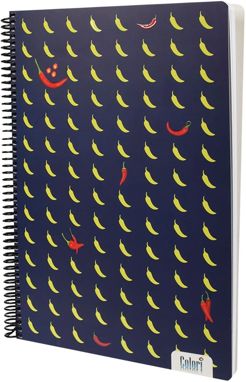 Caiet cu Spirala Colori A4 100 File Randuri Late Asortiment