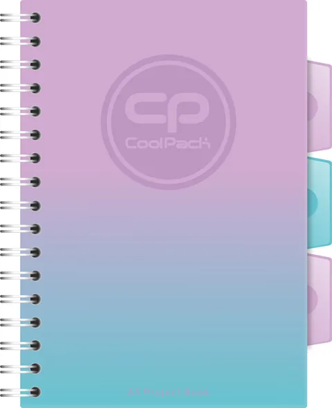 Caiet cu Spirala Cool Pack A5 Patratele 100 Pagini Gradient Blueberry