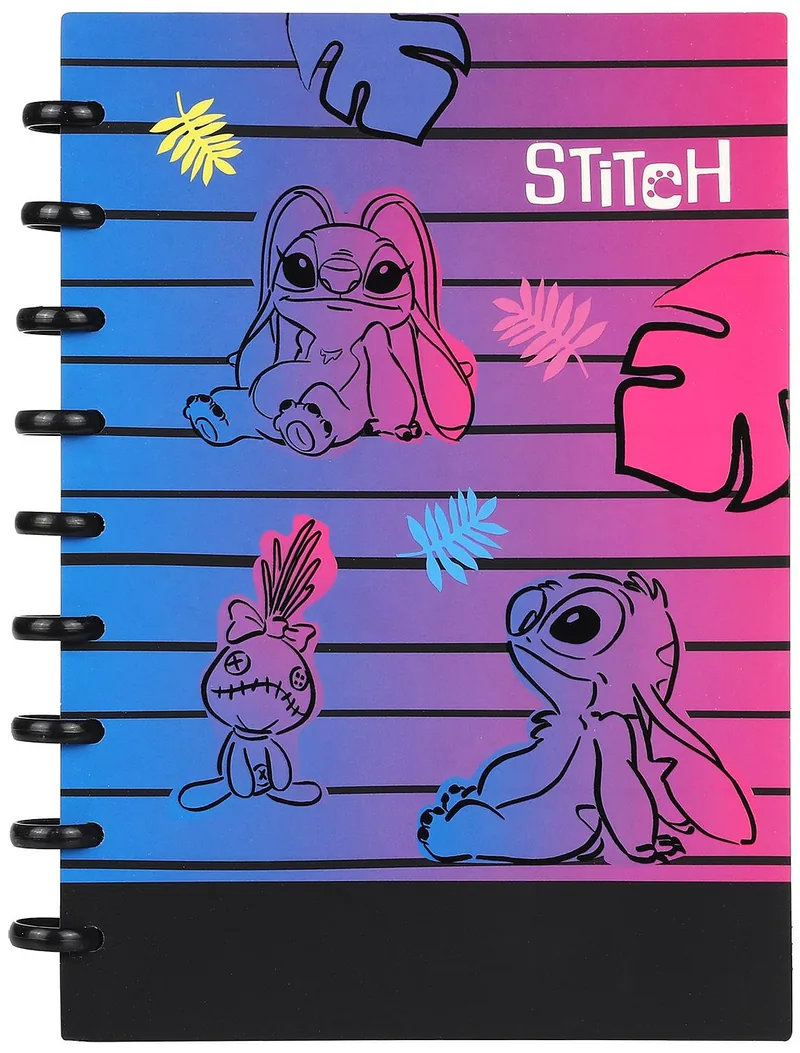 Caiet cu Spirală Cool Pack Disney Stitch Purple B5 100 Foi Pătrate