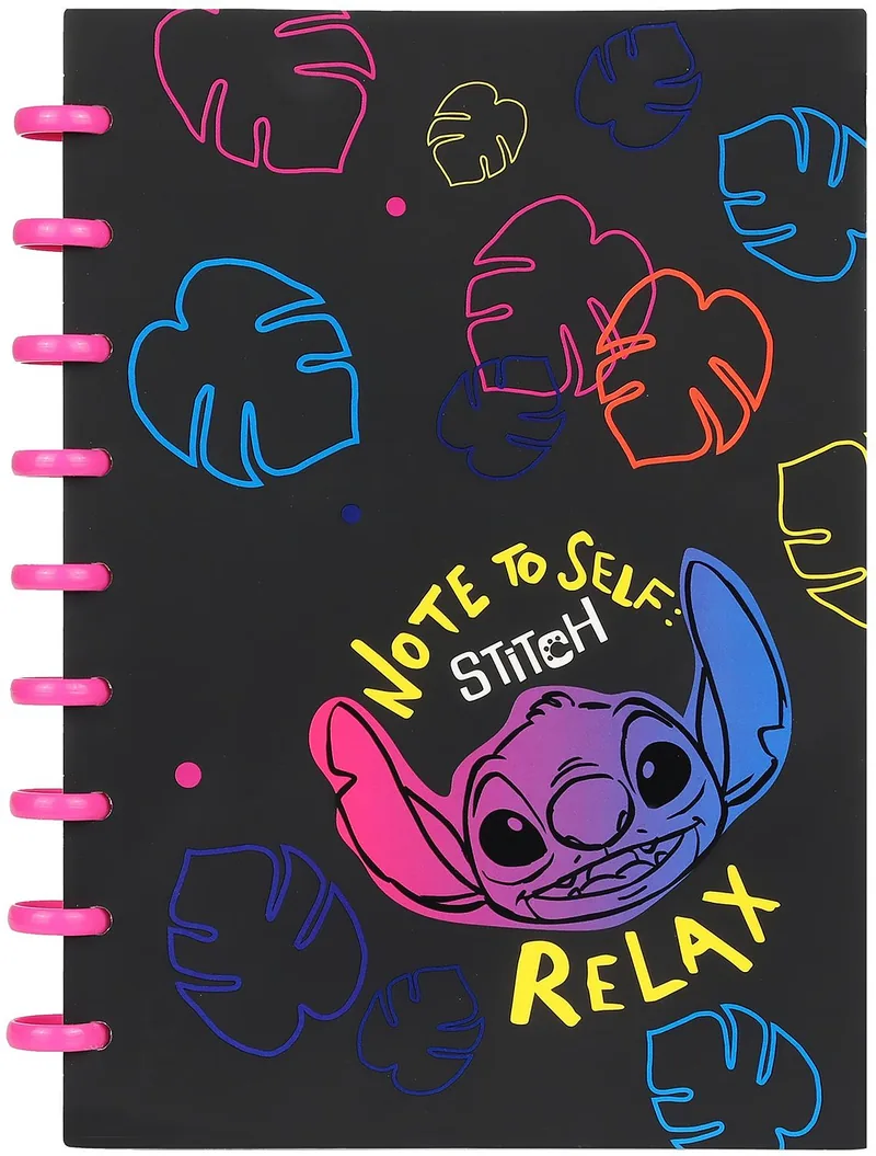 Caiet cu Spirala Cool Pack Disney Stitch Relax B5 100 Foi Patrate