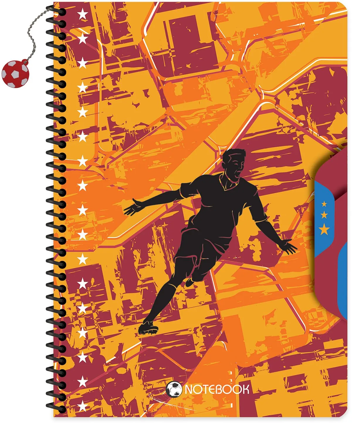 Caiet cu Spirală Keskin Color Football A4 80 Foi