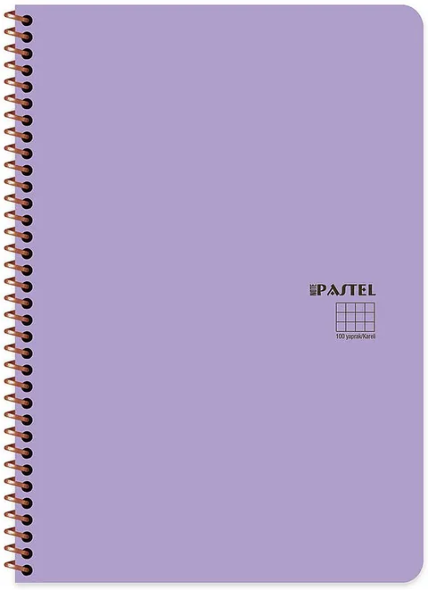 Caiet cu Spirală Keskin Color Pastel Note A4 200 Coli Rânduri Late Sortiment