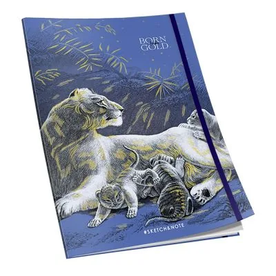 Caiet Cusut RTC A5 80 File 90g Liniatura Punctata Coperta Design Animale