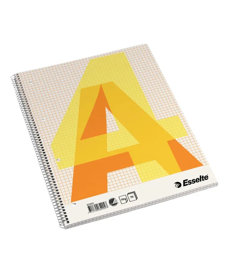 Caiet de Birou Esselte A4 70 Coli Matematica cu Spira Carton