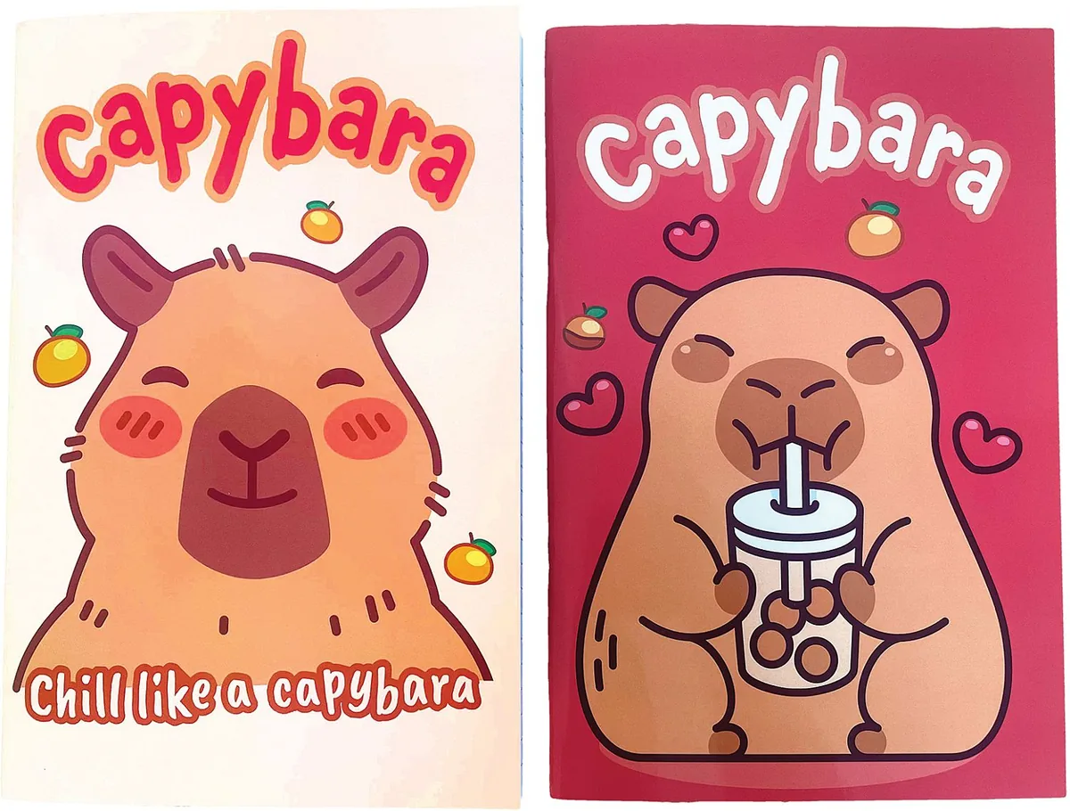 Caiet de Birou GIM Capybara Boba Chill B5 40 Foi Asortiment