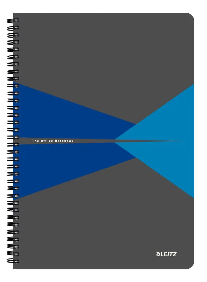 Caiet de Birou Leitz Office A4 90 File cu Spira Matematica Albastru