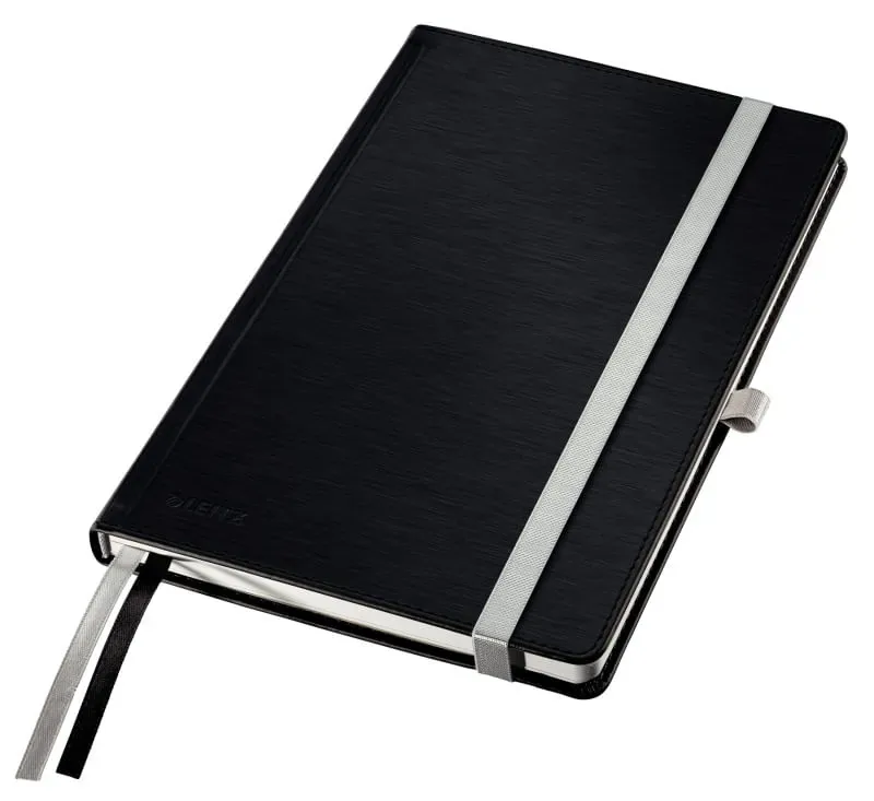 Caiet de Birou Leitz Style A5 80 File Matematica Negru Satin