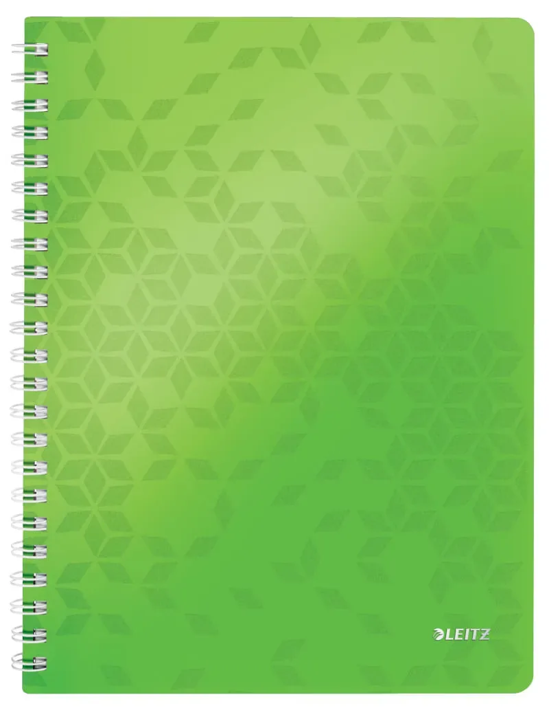 Caiet de Birou Leitz WOW A4 80 File Matematica Lime