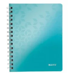 Caiet de Birou Leitz WOW A5 80 Coli cu Spira Dictando Turcoaz Metalizat