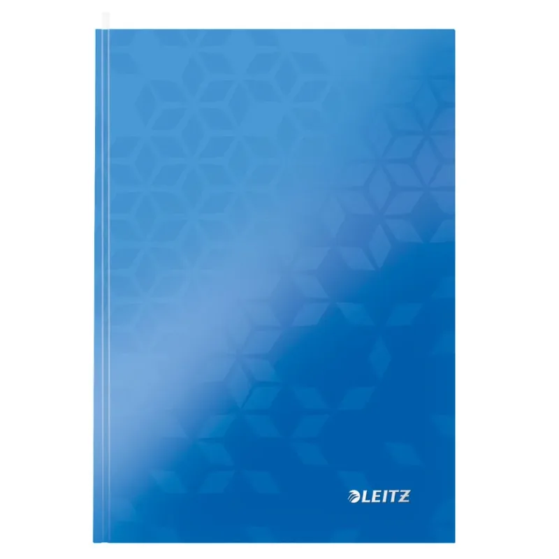 Caiet de Birou Leitz WOW A5 80 File Matematica Coperta Dura Albastru Metalizat