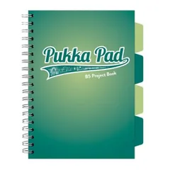 Caiet de Birou Pukka Pad Project Book B5 200 File Matematica Verde