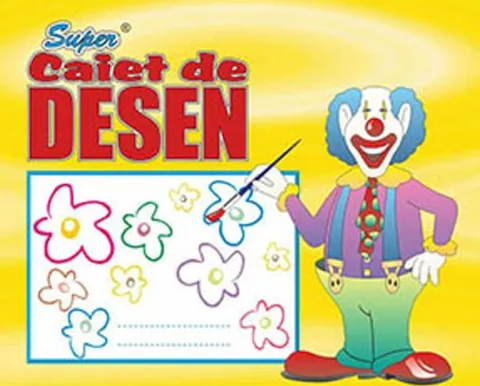 Caiet de Desen Casa Tipografica 32 File 20x25cm Neliniat 120g/m2 cu Coperta