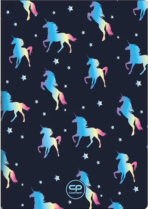 Caiet de Notițe Cool Pack Blue Unicorn A5 Linii Largi 60 Coli