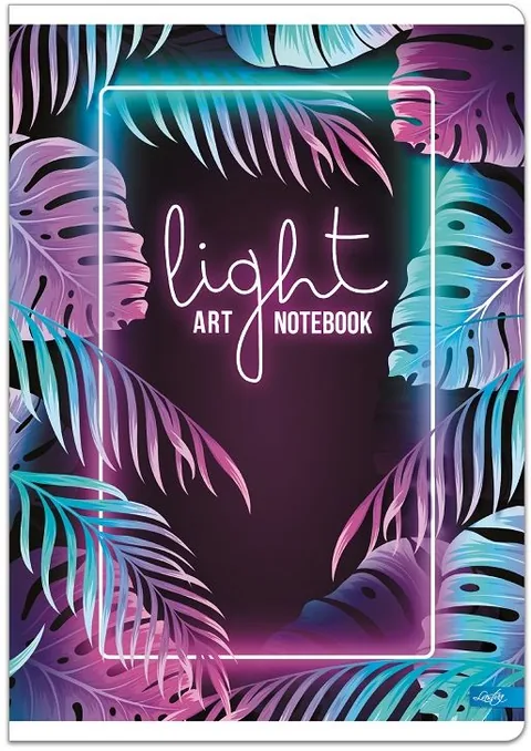 Caiet de Notite Lastva Light Art A4 52 Coli Linii Largi 2 Margini Asortiment