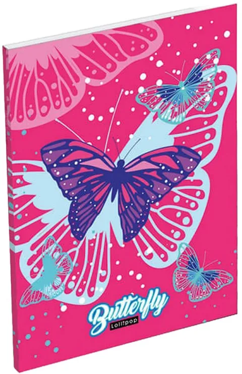 Caiet de Notite Lizzy Card A7 Pink Butterfly