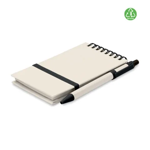 Caiet de Notite Midocean Notes A6 70 Coli cu Pix Carton Reciclat