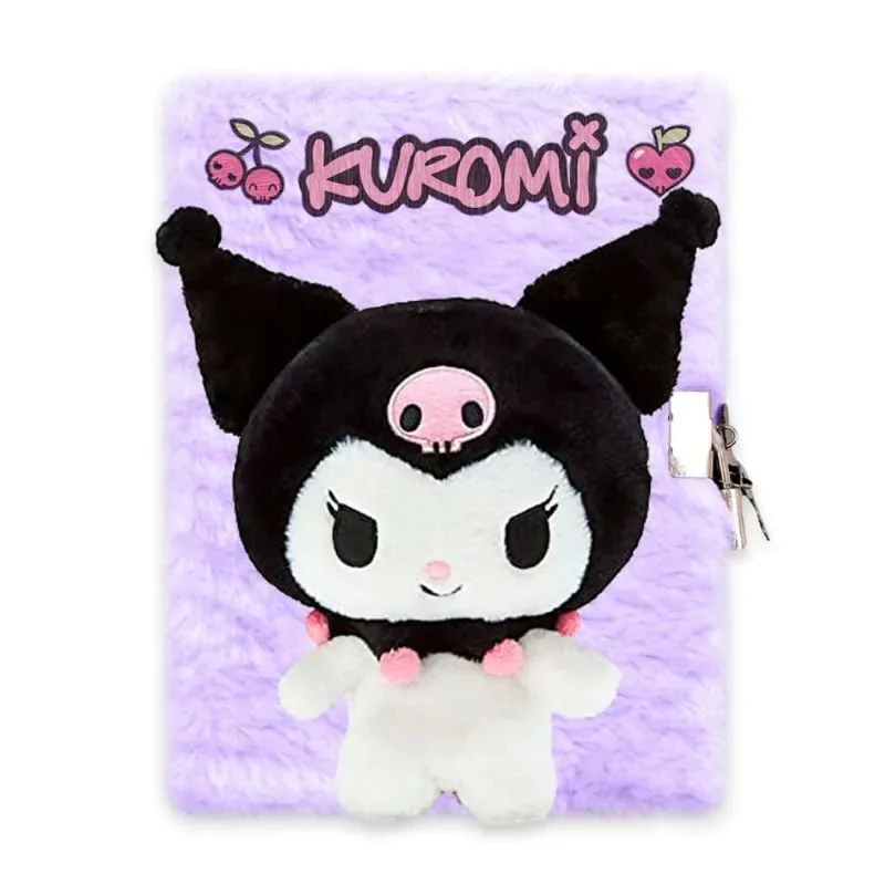 Caiet de Pluș CYP Brands Kuromi A5 cu Lacăt