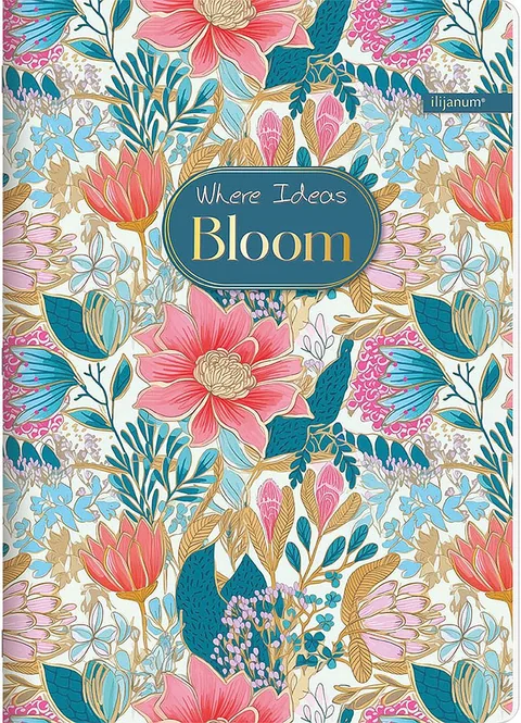 Caiet Ilijanum Bloom A5 60 Foi Linii Largi Sortiment