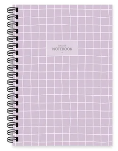Caiet Keskin Color A6 80 Foi Cu Spira Linii Largi Lila