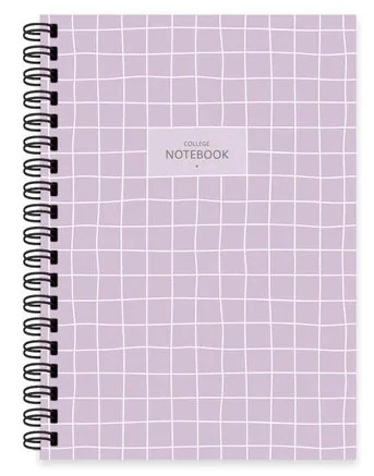 Caiet Keskin Color A6 80 Foi Cu Spira Linii Largi Lila
