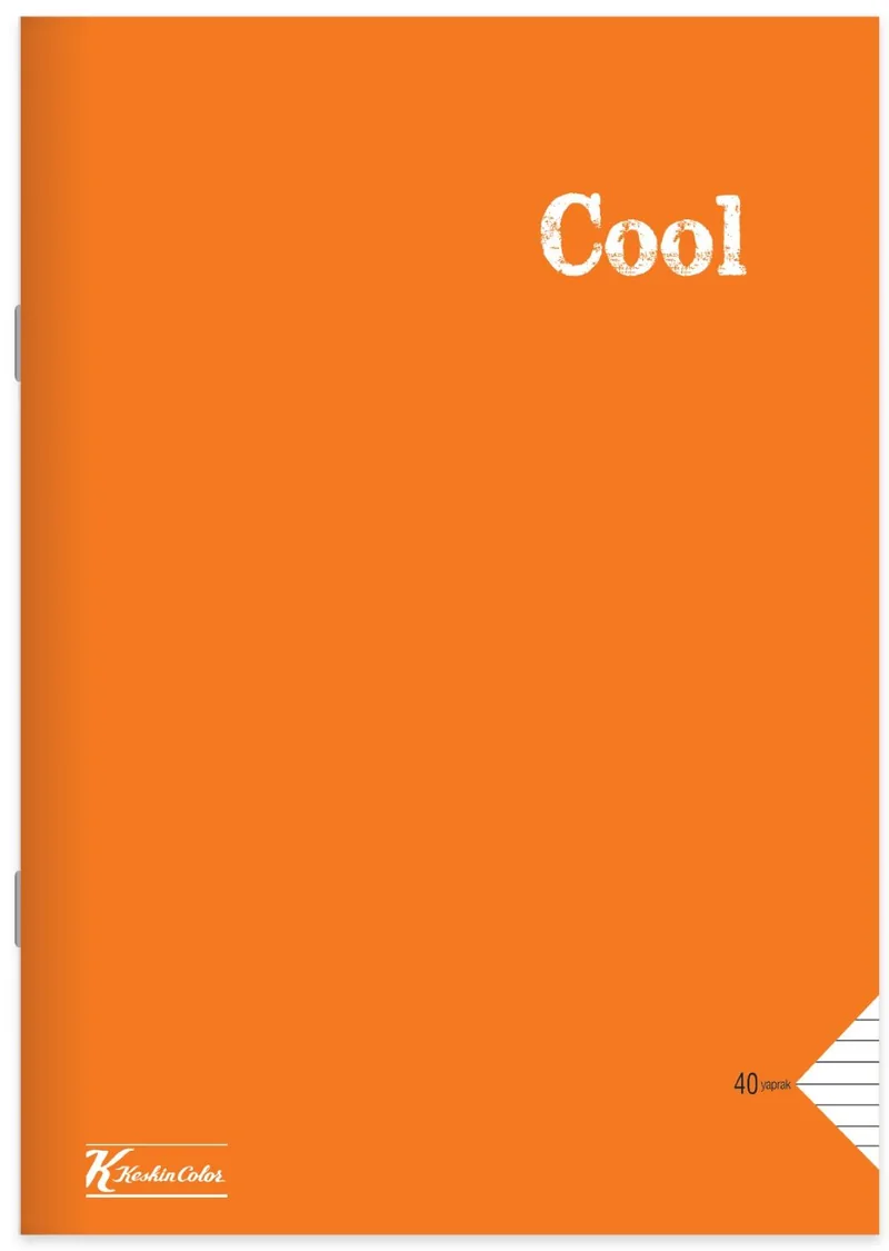 Caiet Keskin Color Cool A4 100 Coli Rânduri Largi Sortiment