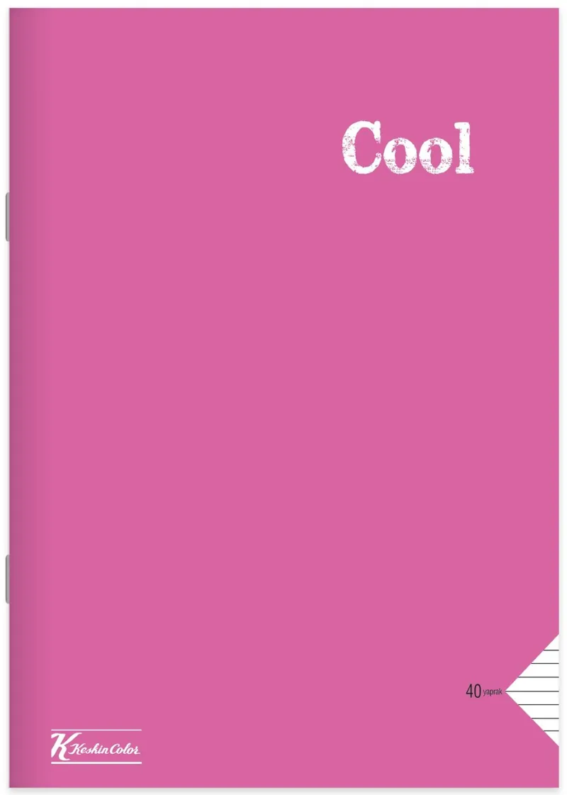 Caiet Keskin Color Cool A4 80 Coli Rânduri Largi Sortiment