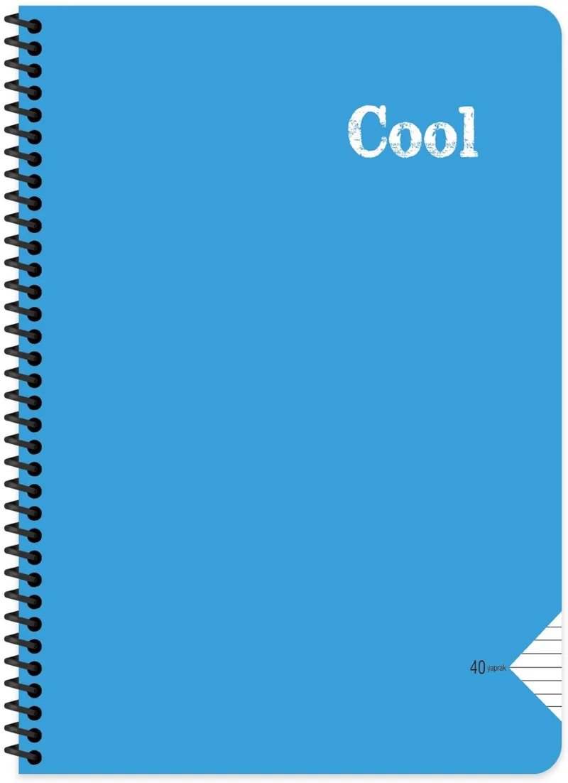 Caiet Keskin Color Cool A4 Linii Late 72 Coli cu Spirala Sortiment