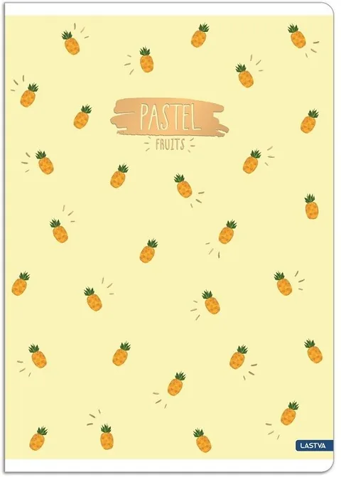 Caiet Lastva Pastel A5 52 Foi Rânduri Late 2 Câmpuri Sortiment